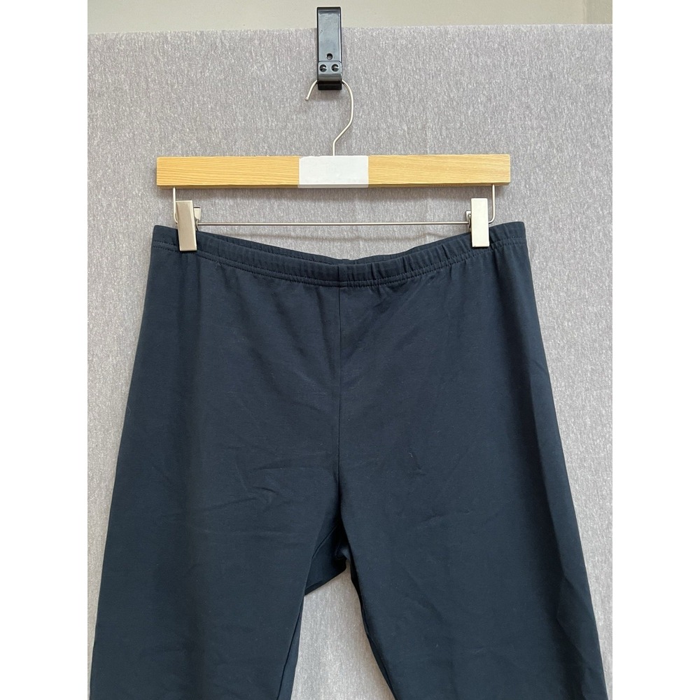 NWT J.Jill Pima Ankle Leggings Sz M Deep Blue Cotton Stretch - Picture 2 of 5